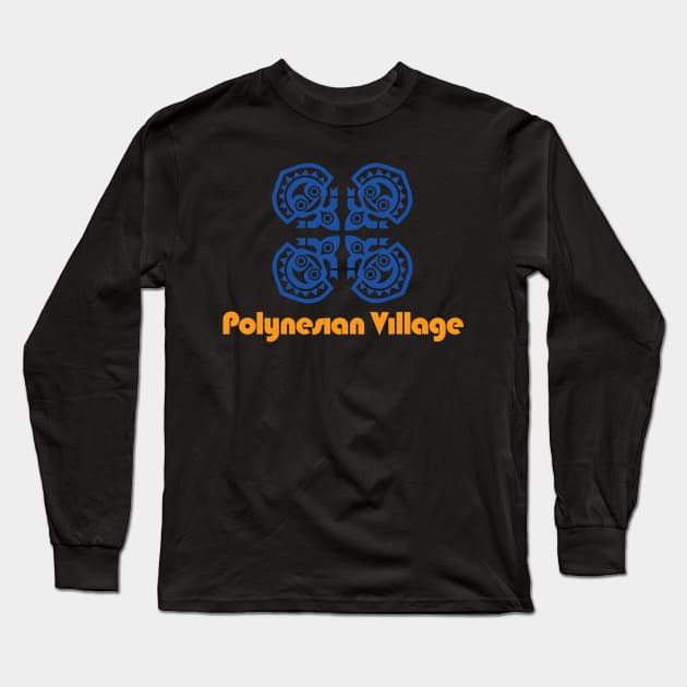 Polynesian Village Resort Logo - 1 Long Sleeve T-Shirt by Mouse Magic with John and Joie